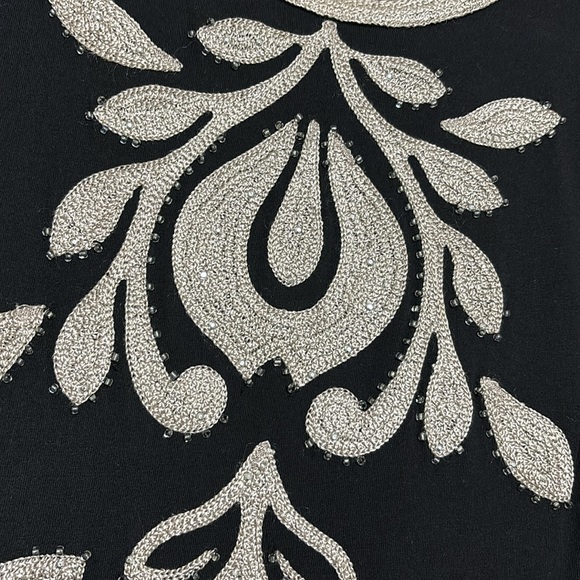 Beautiful Black Embroidered and Beaded INC Dress - Picture 3 of 3